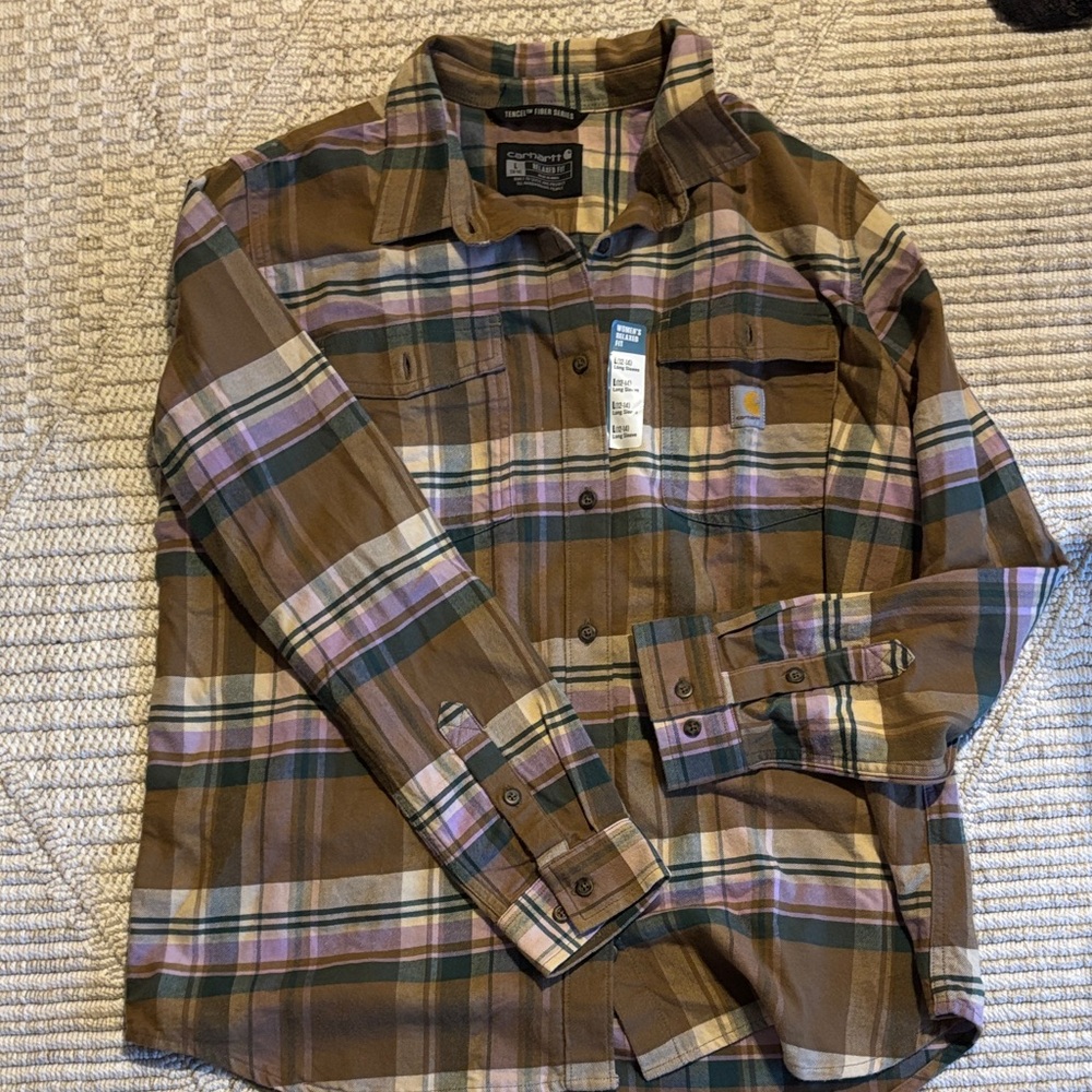 Carhartt Women’s Multicolor Plaid Button Down Shirt
